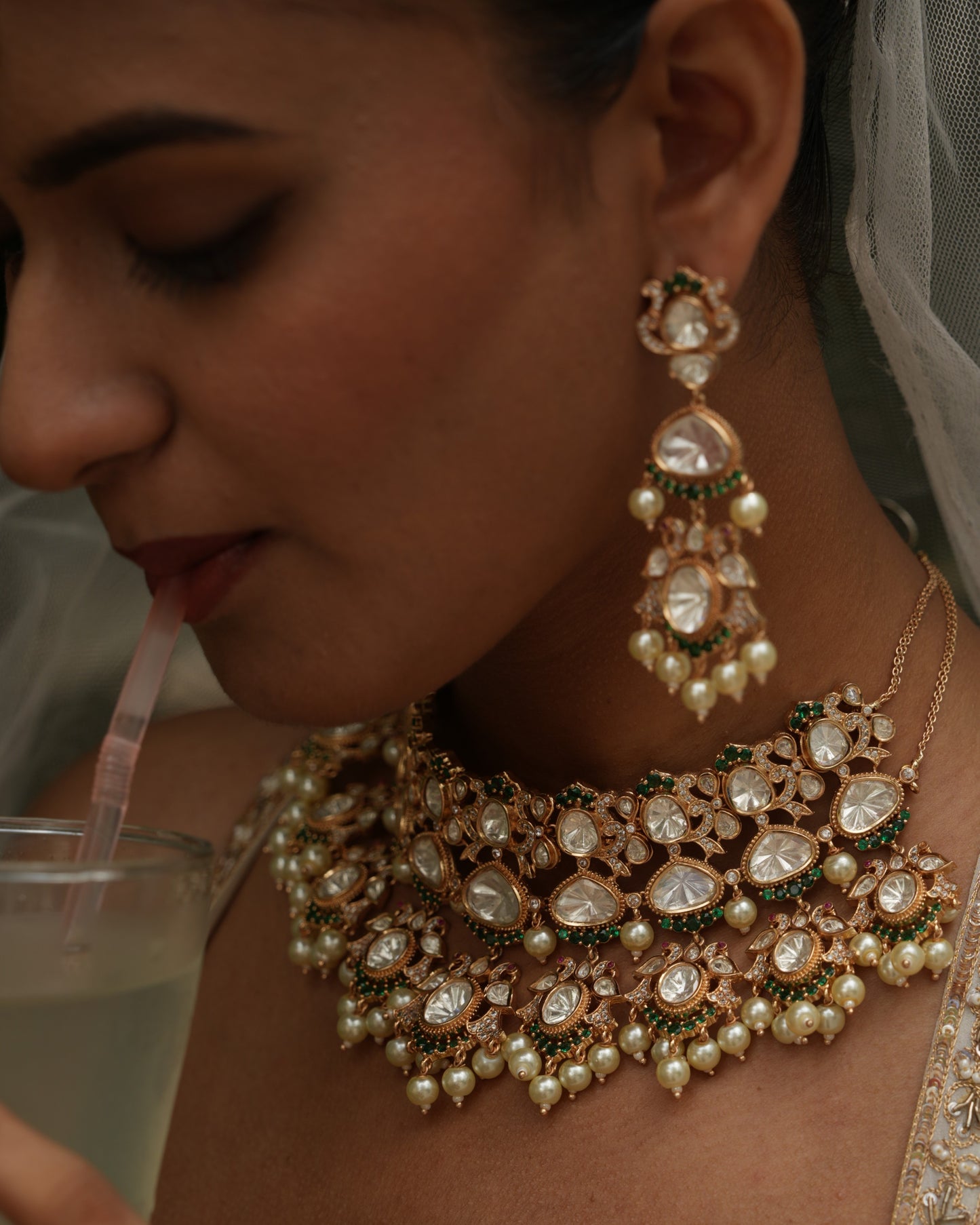 Lalima Gold Polki Statement Choker