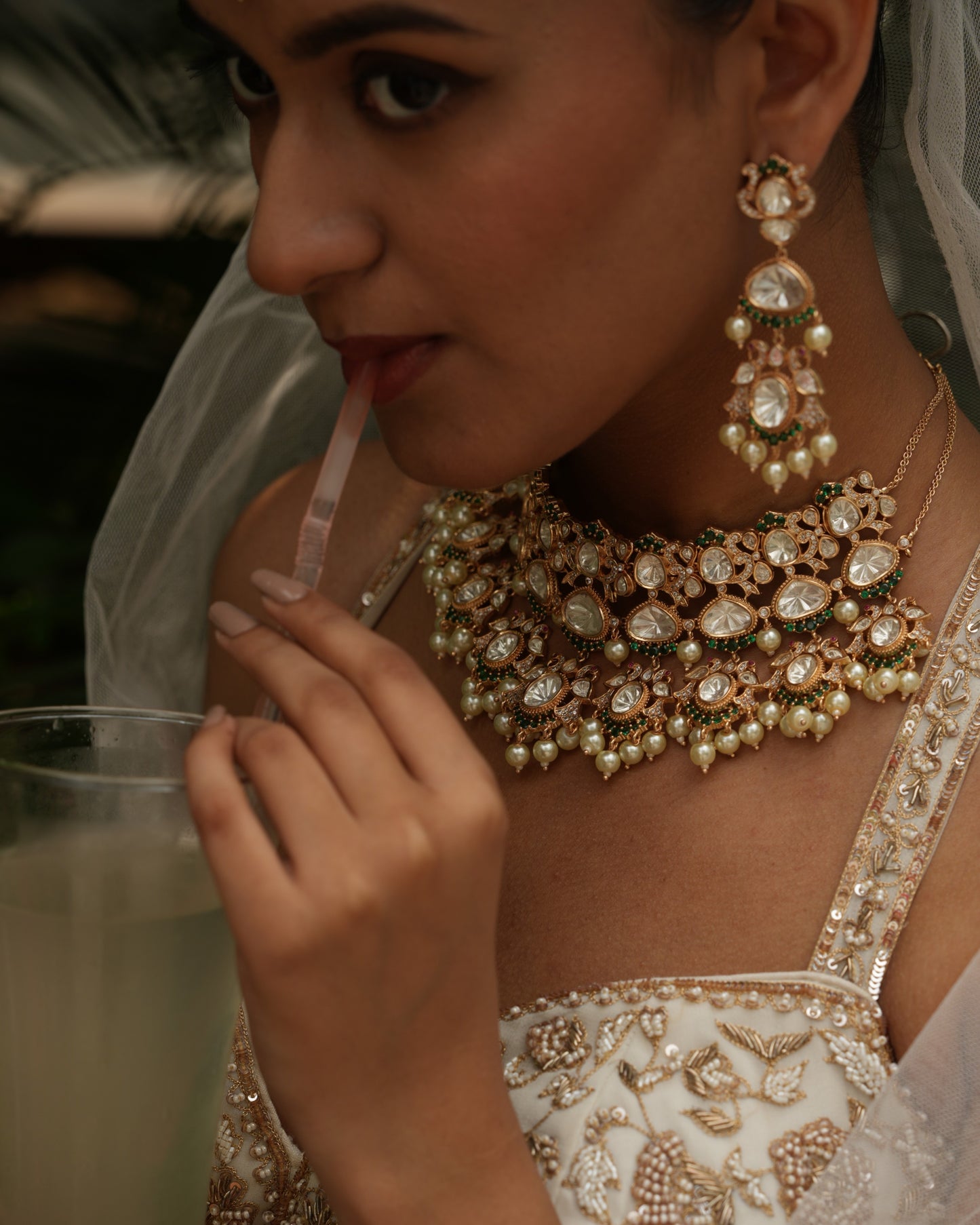 Lalima Gold Polki Statement Choker