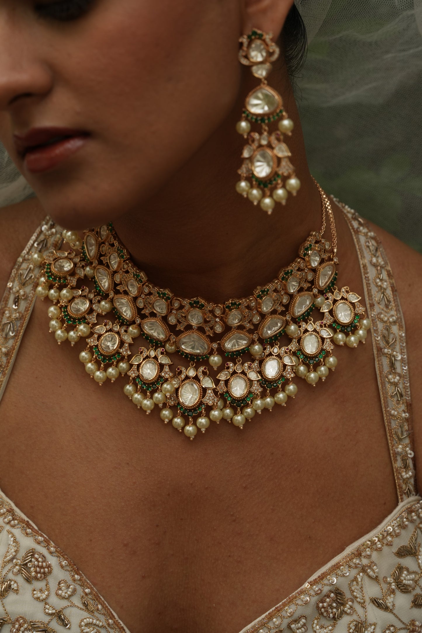 Lalima Gold Polki Statement Choker