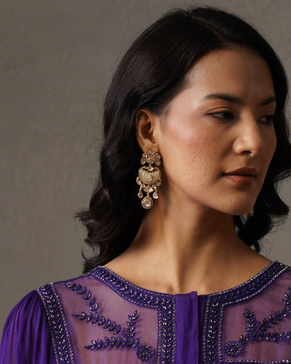 Charumati Morpankhi Polki Earring