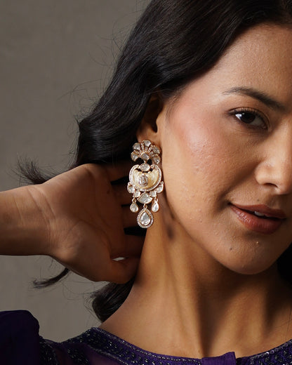 Charumati Morpankhi Polki Earring