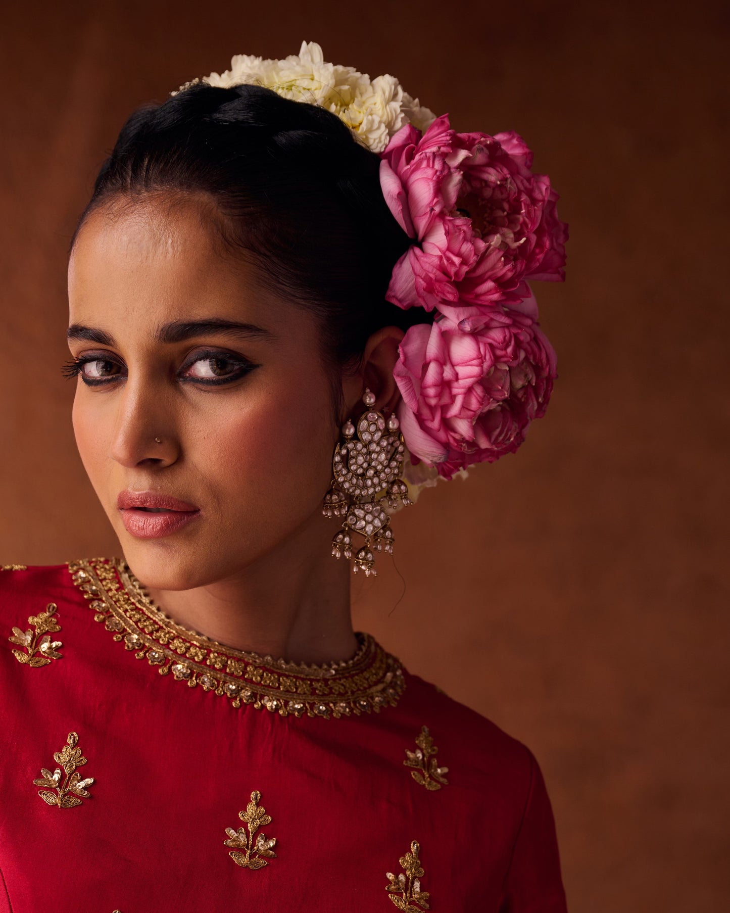 Dyamanti Polki Gold Earrings