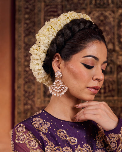 Suryapushp Polki Gold Earrings